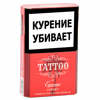Сигариллы CIGARONNE Tattoo King Size Cherry 1пач/20шт 